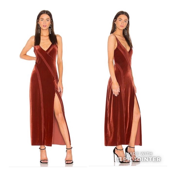 Free People Dresses & Skirts - 1 DAY SALE🔥Free People Spliced Velvet Maxi Dress